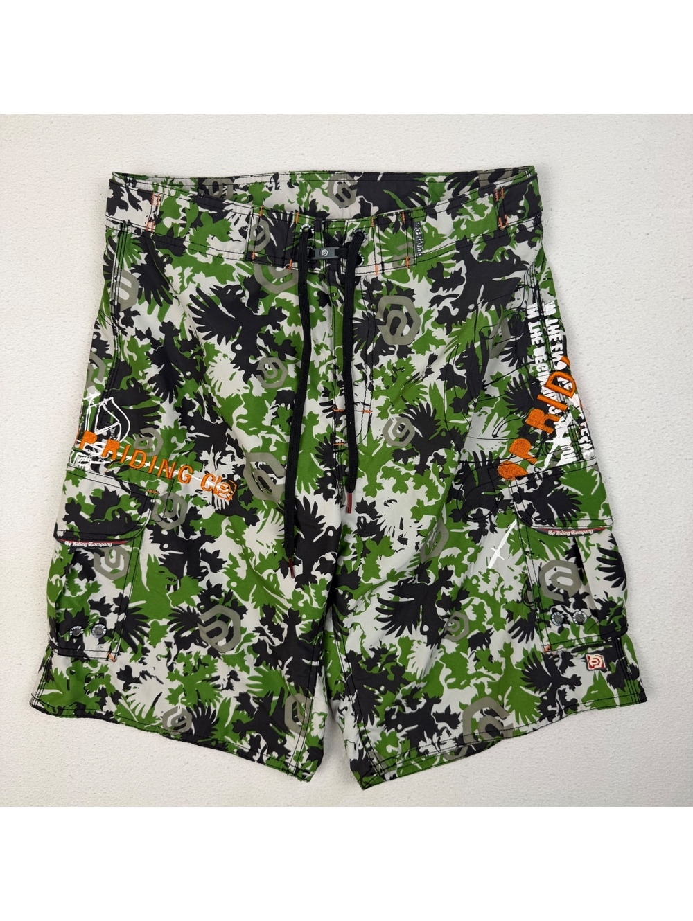 y2k Jungle Print Ocean Pacific Board Shorts Men's Medium